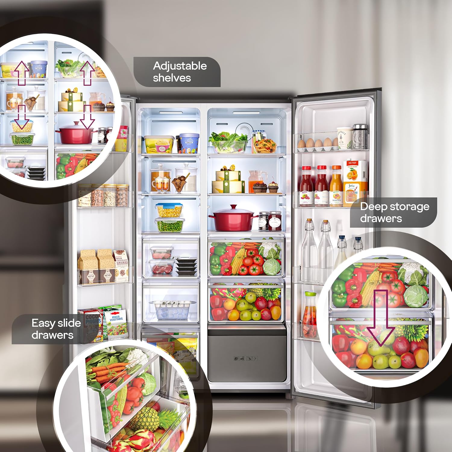 Godrej 600 L, 3 Star, 1+2 Years Additional Warranty Refrigerator