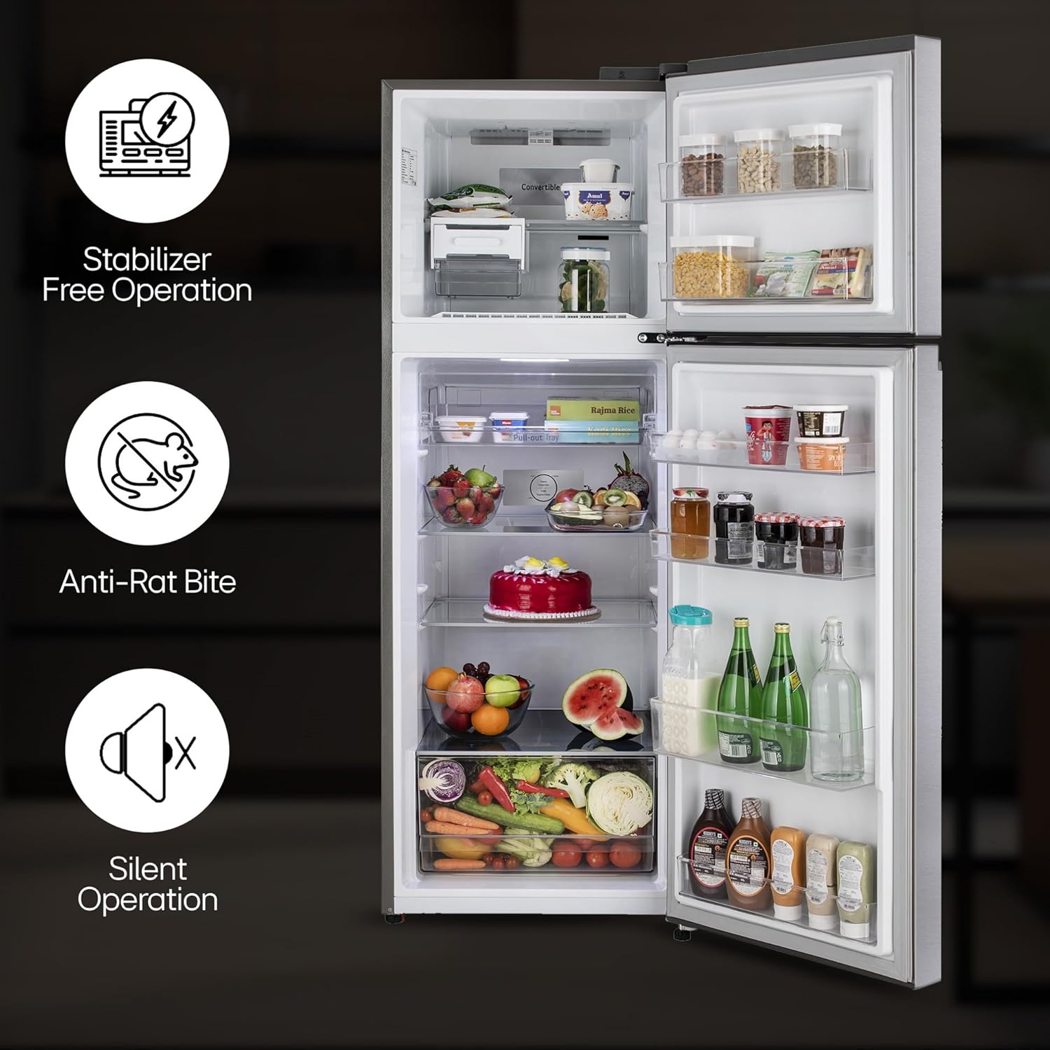LG 322 L 3 Star Frost-Free Smart Inverter Double Door Refrigerator