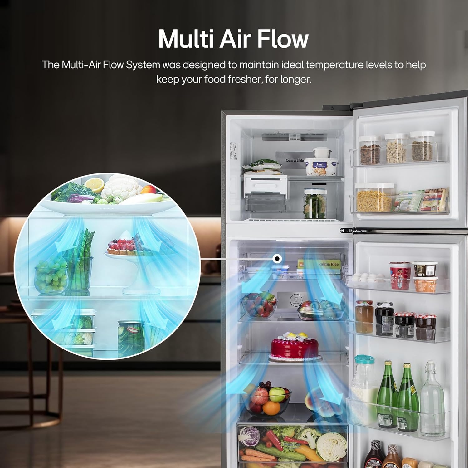 LG 322 L 3 Star Frost-Free Smart Inverter Double Door Refrigerator