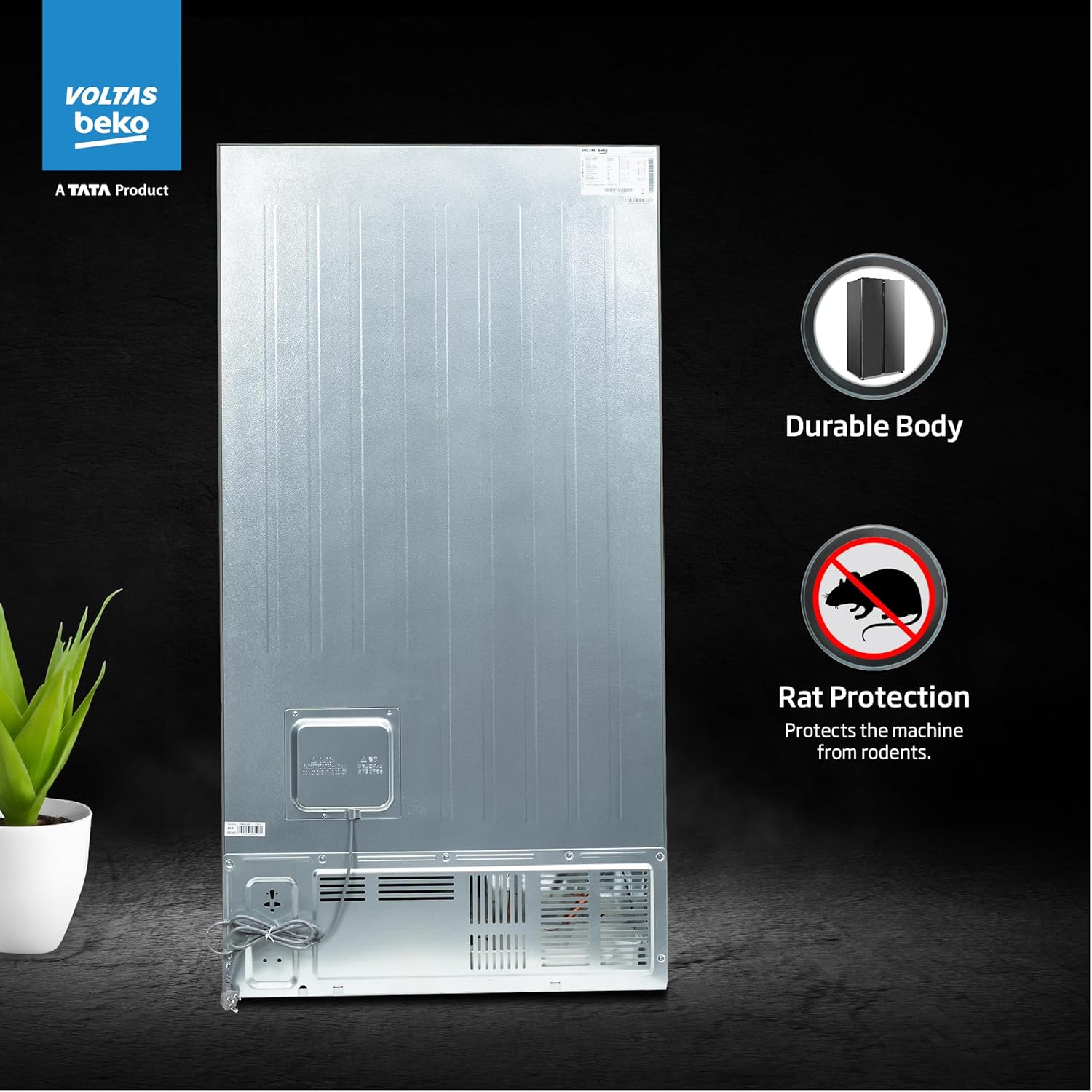 Voltas Beko, A Tata Product 563 L Side by Side Frost Free Refrigerator